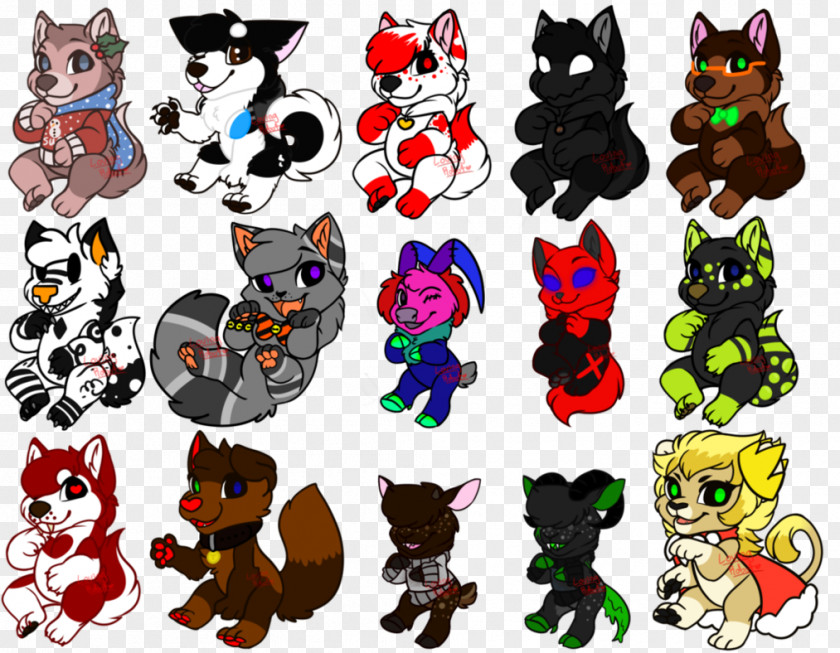 Cat Collage Character Clip Art PNG