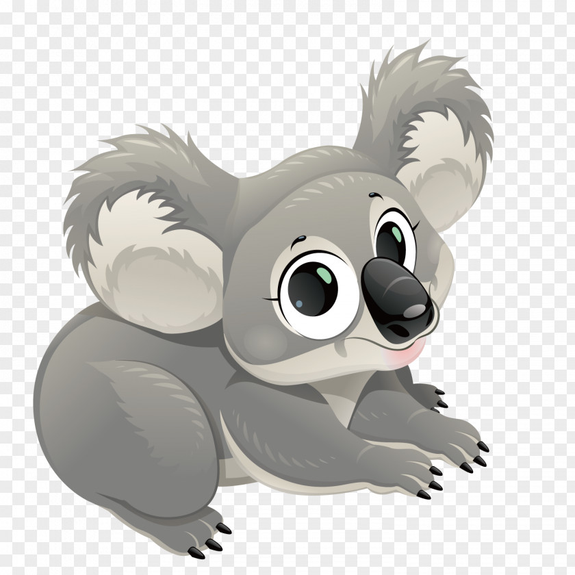 Vector Tree Bag Bear Koala Wombat Marsupial Clip Art PNG