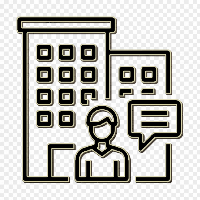 Work Icon Building Business Concept PNG