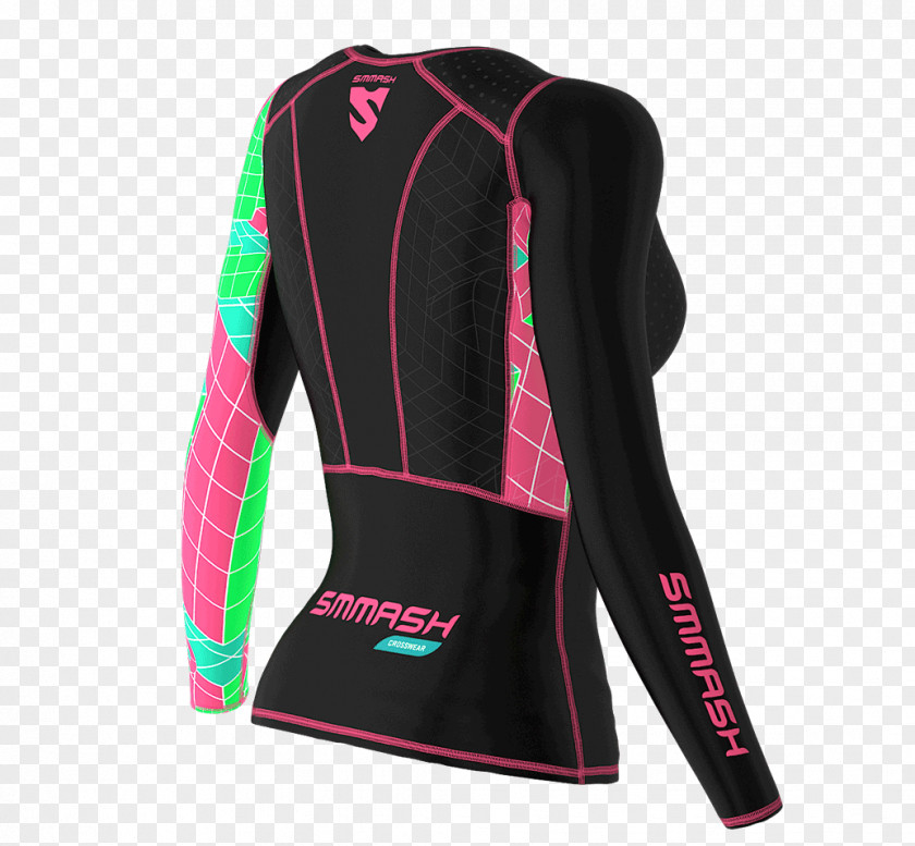 Black Cross Pink M Outerwear Sleeve Uniform Sport PNG