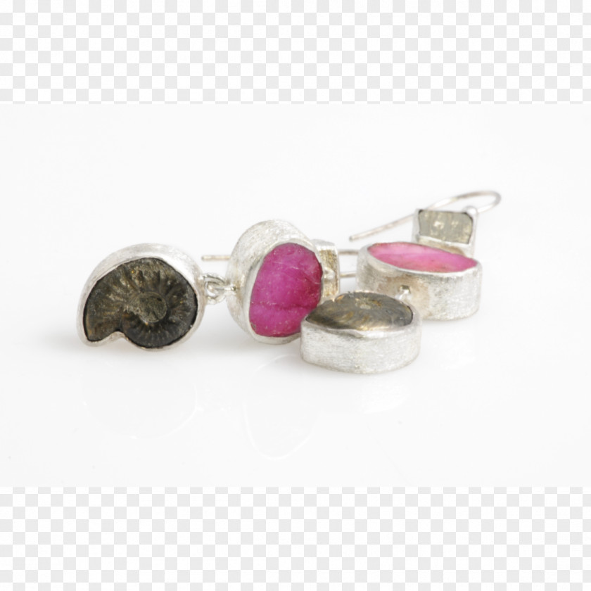 Gemstone Earring Silver Body Jewellery PNG