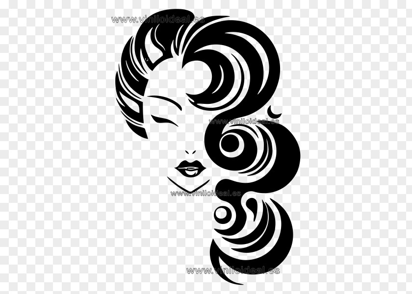 Hairdresser Beauty Parlour Wall Decal Sticker Hairstyle PNG