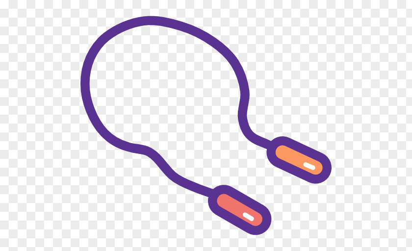 Jump Rope Purple Line PNG