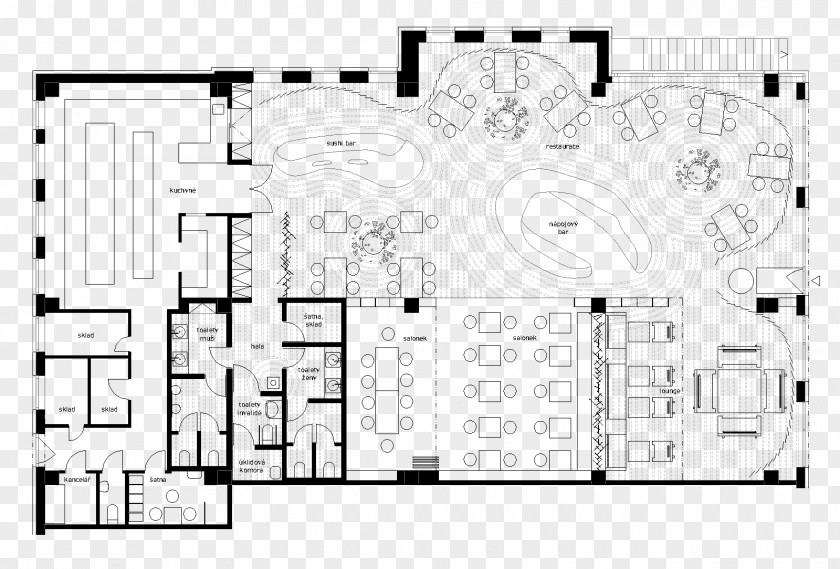 Kitchen Floor Plan Restaurant Design Hotel PNG