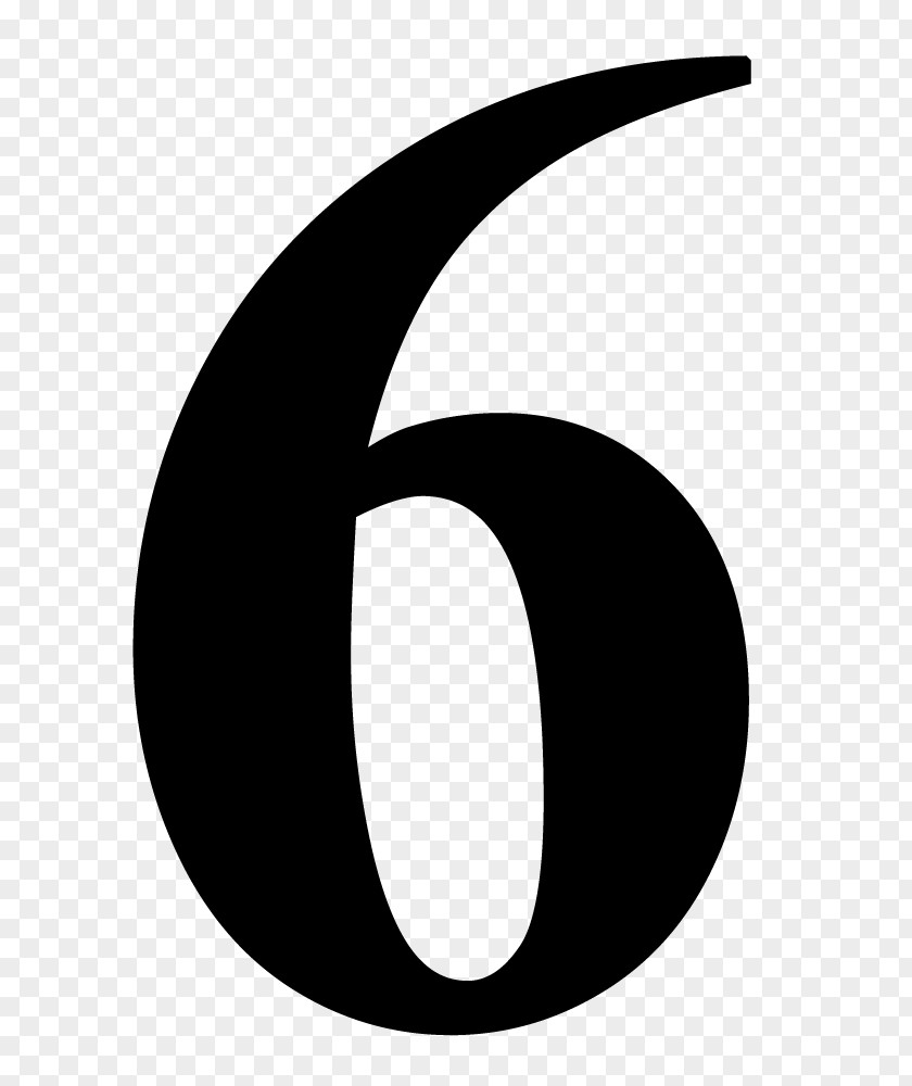 Number 6 Symbol Numerical Digit PNG
