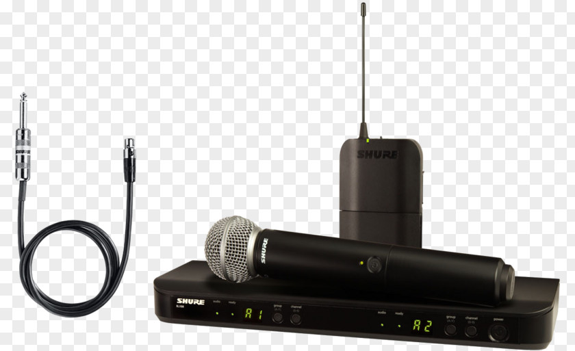 Shure SM58 Microphone Wireless SM31FH-TQG PNG