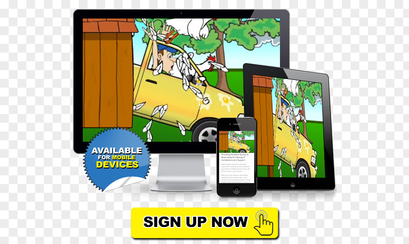 Technology Brand Display Advertising Cartoon PNG