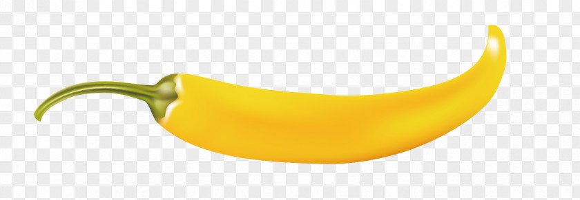 Vector Yellow Pepper Banana Font PNG