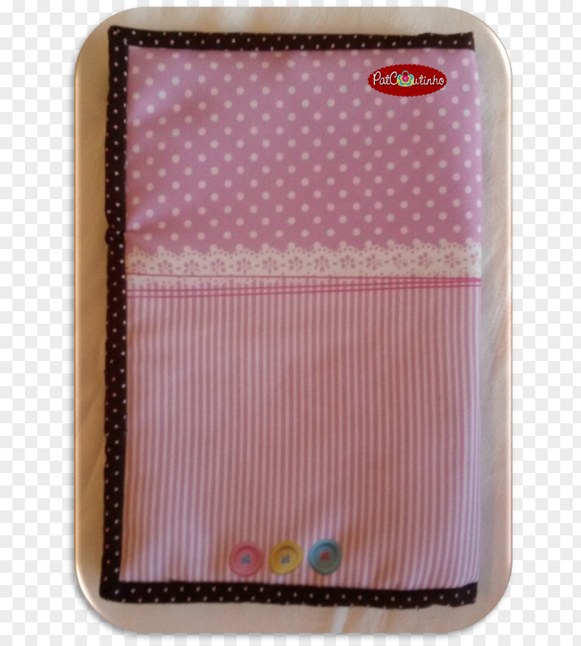 Wallet Textile Pink M Rectangle PNG