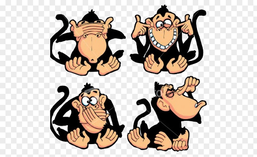 Youtube Three Wise Monkeys The Evil Monkey Royalty-free Clip Art PNG