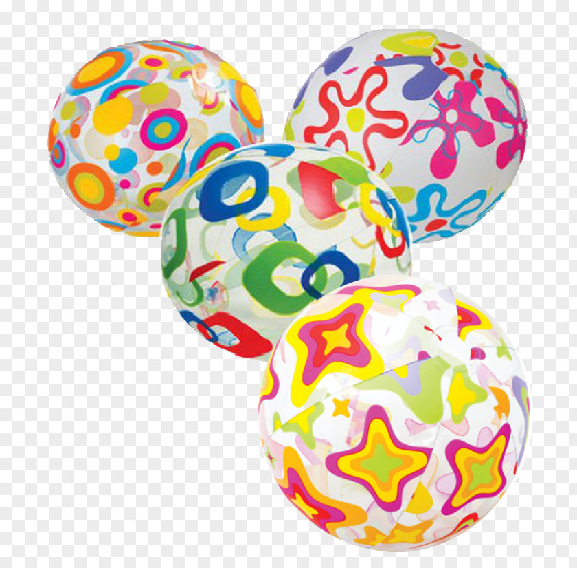 Colorful Fool's Day Mischievous Water Polo Beach Ball Inflatable Toy PNG
