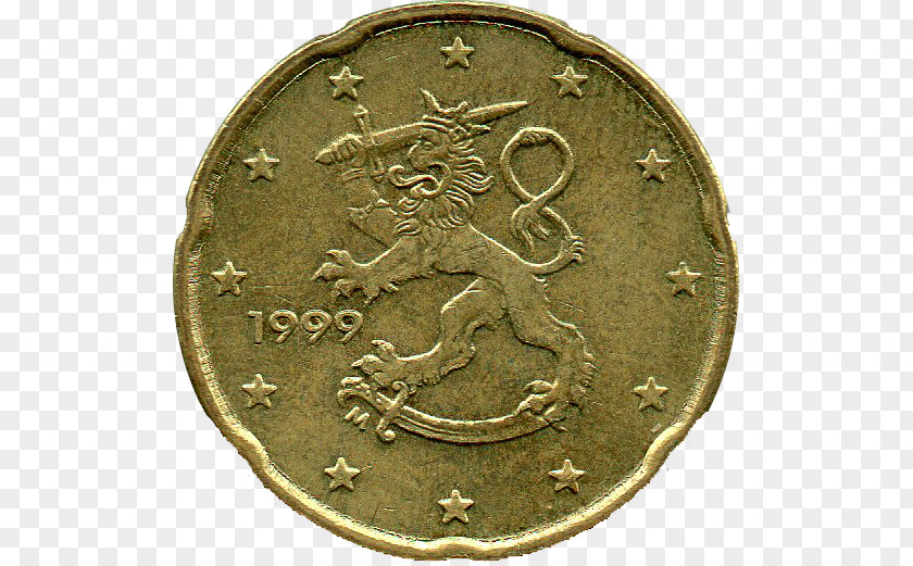 Euro 20 Cent Coin 1 PNG