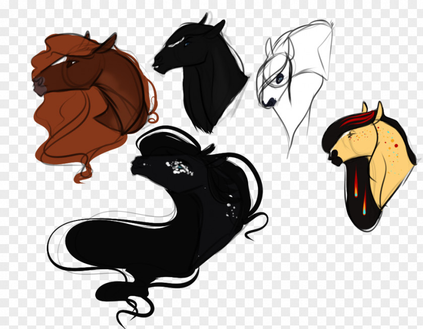 Mustang Pony Mane Dog Rooster PNG