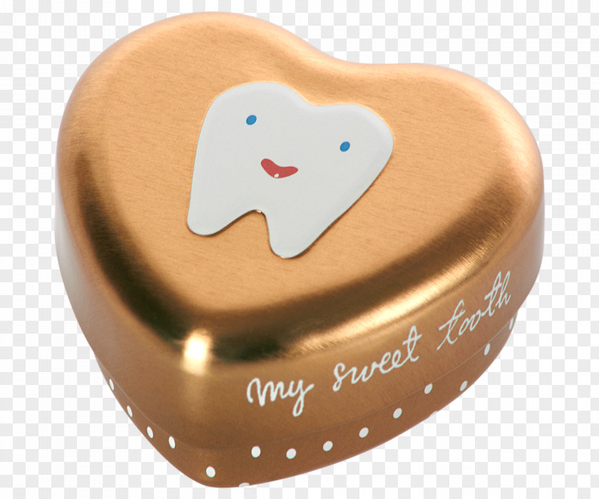 Rabbit Tooth Fairy Maileg My Box Coral Small Heart Gold 16 8730 01 PNG