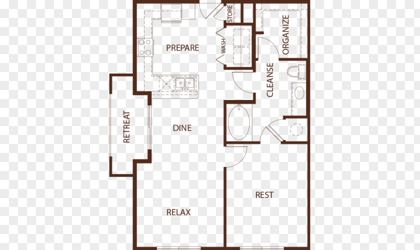 Apartment Floor Plan Park 35 On Clairmont House Bedroom PNG