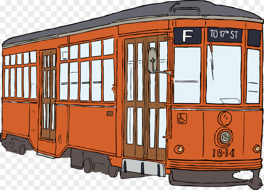 Bus San Francisco Cable Car System Tram Train Rail Transport Clip Art PNG
