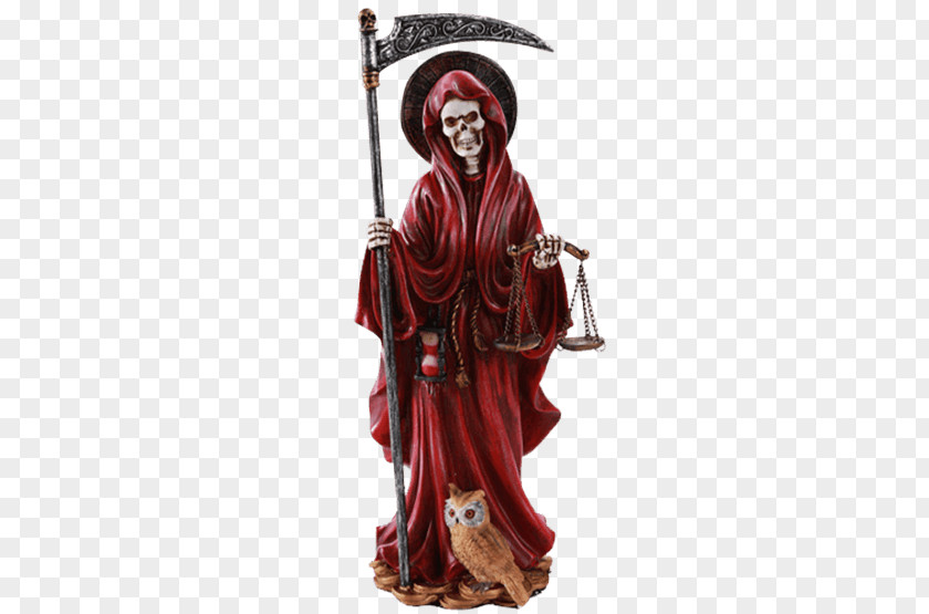 Santa Muerte Death Statue Santería Folk Saint PNG