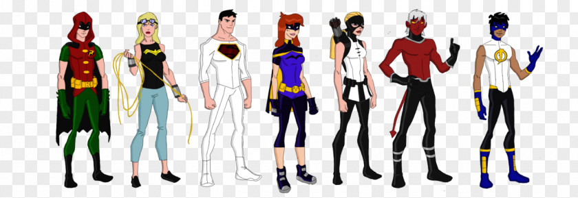 Superboy Dick Grayson Static Wally West Young Justice PNG