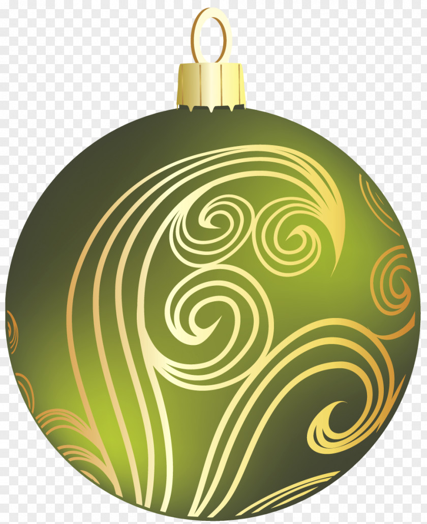 Transparent Green And Gold Christmas Ball Clipart Ornament Wedding Invitation Clip Art PNG