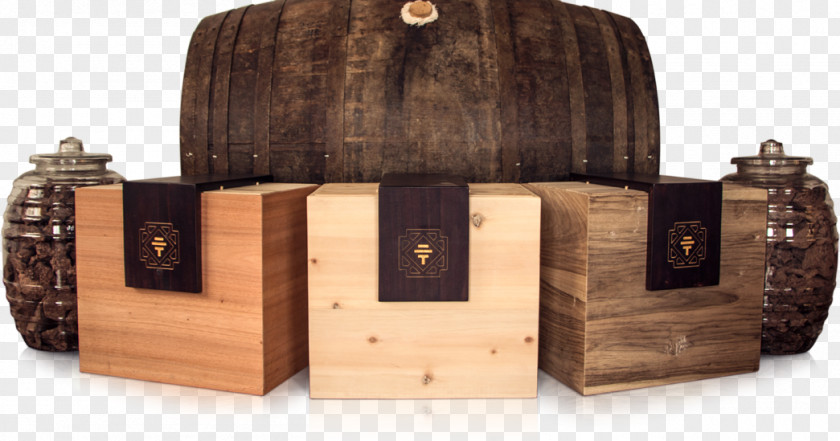 Wine Cognac Wooden Box PNG