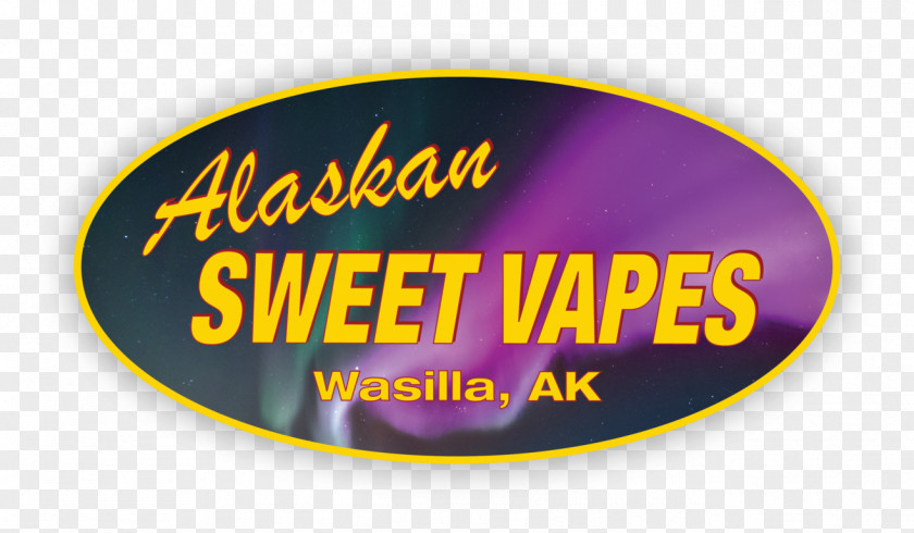 Alaskan Sweet Vapes Logo Label Climate Change Font PNG