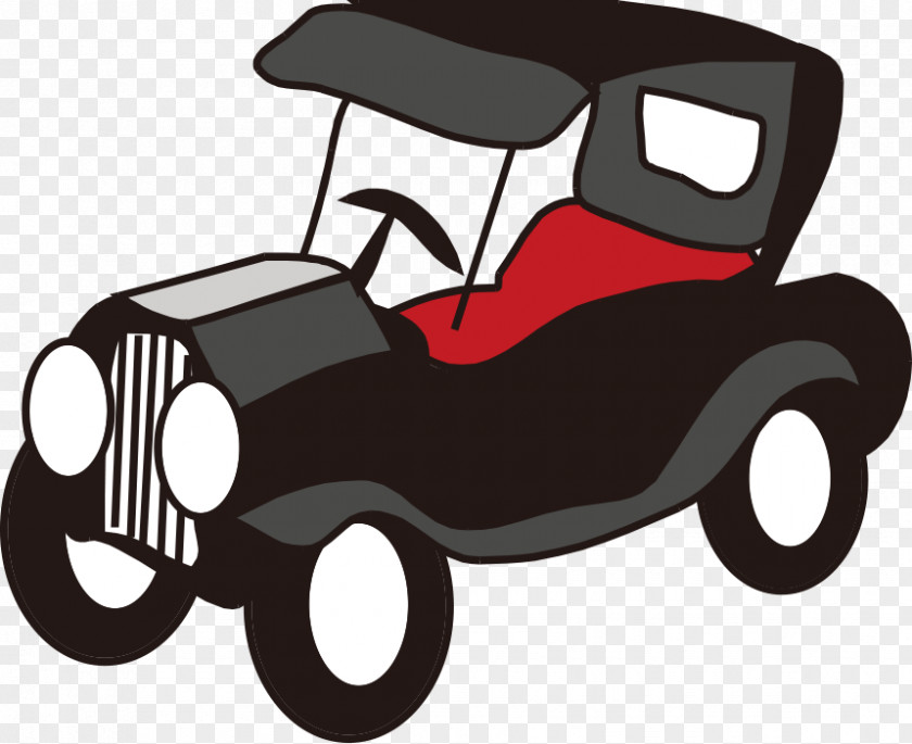 Simple Hand-painted Cartoon Classic Cars Vintage Car PNG