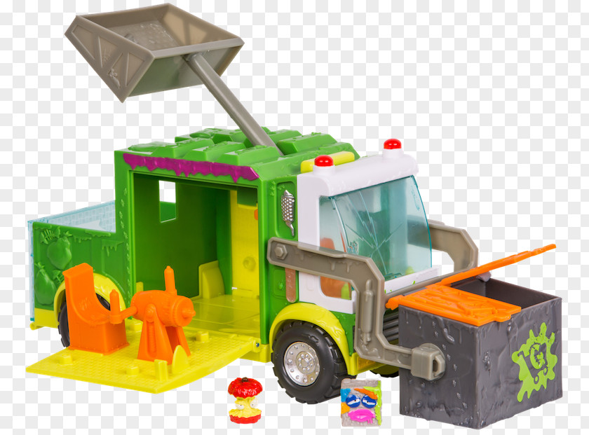 Toy Grossery Gang Muck Chuck Garbage Truck Playset The Putrid Power S3 Large Pack Waste PNG