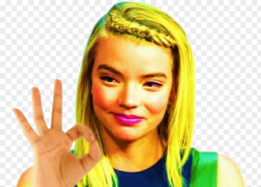 Hair Anya Taylor-Joy Apple SoHo Long Coloring PNG