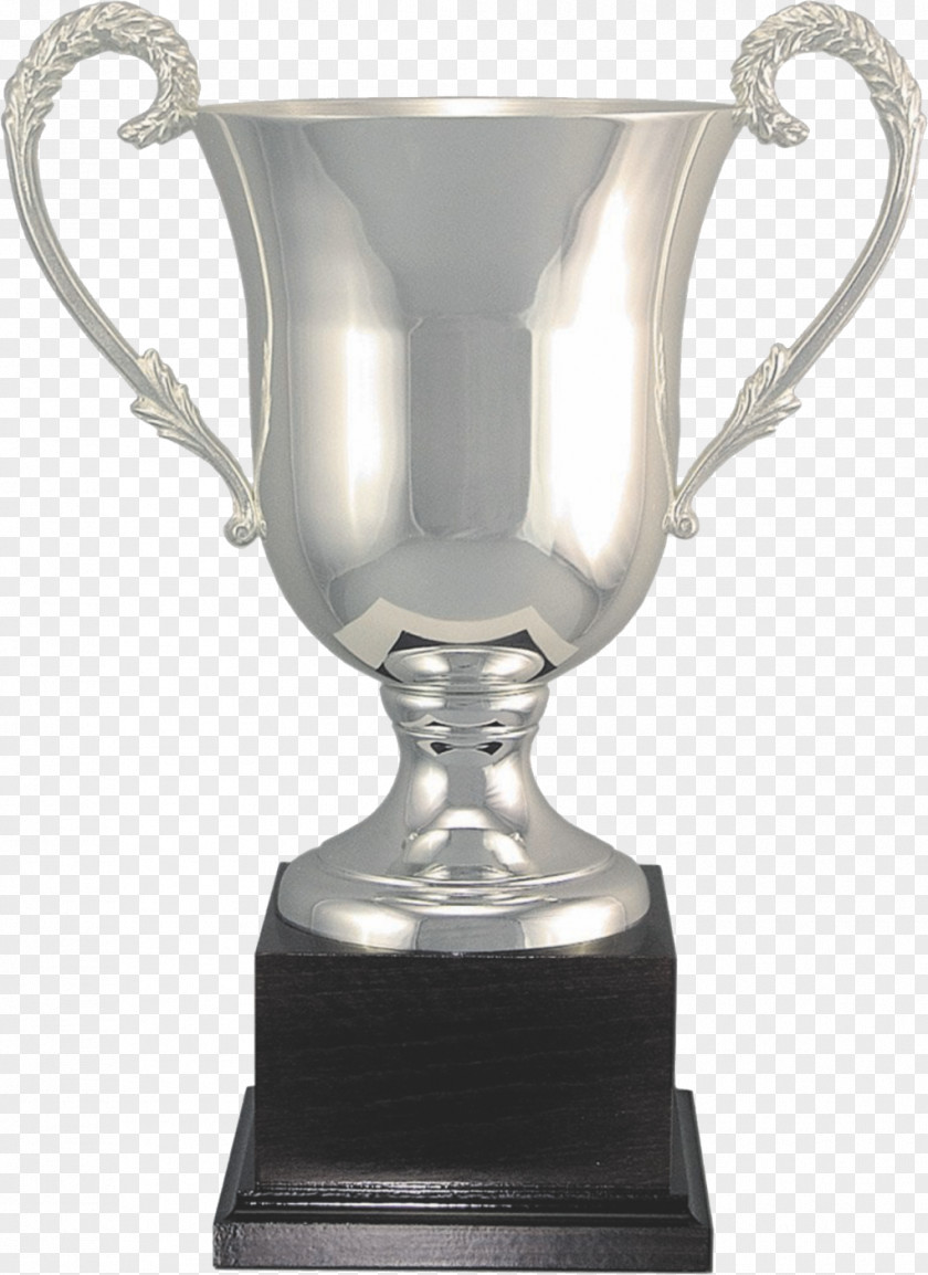 Trophy Silver Award Cup Commemorative Plaque PNG
