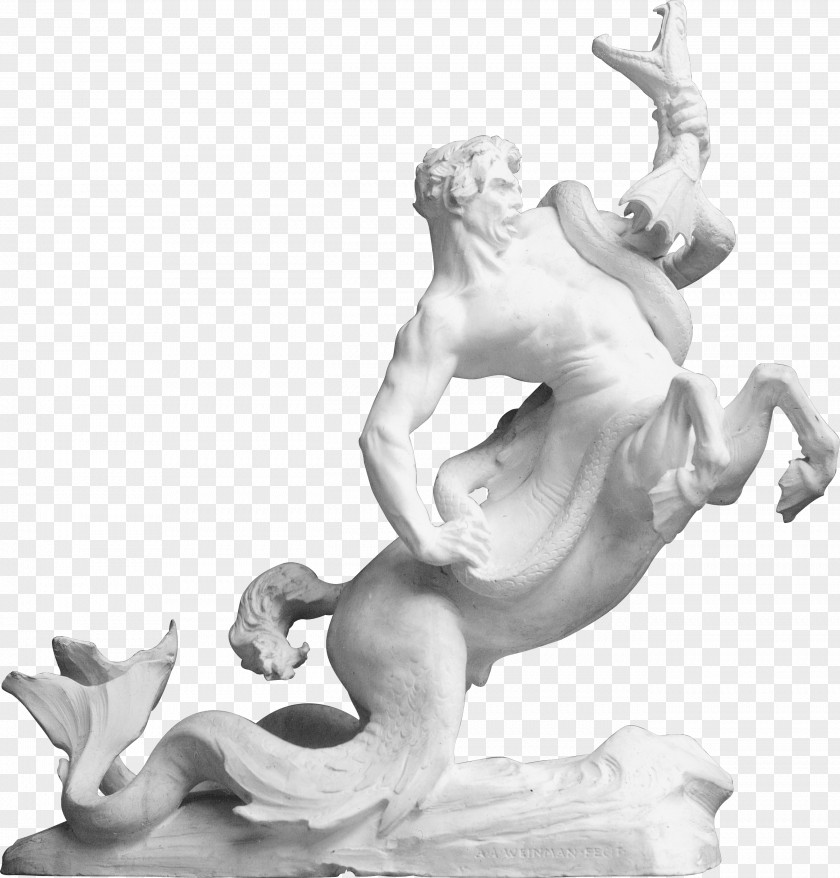 Centaur Statue Sculpture Apollo Triton Mythology PNG