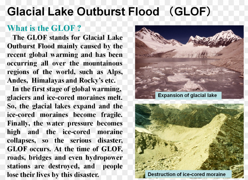 Glacial Lake Ecoregion Water Resources Outcrop PNG