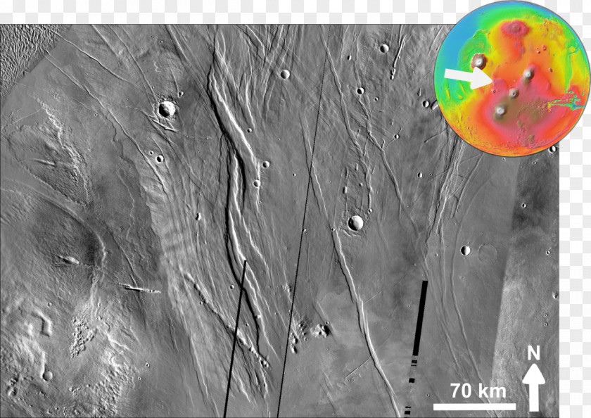 Mount Olympus Planet Mars PNG
