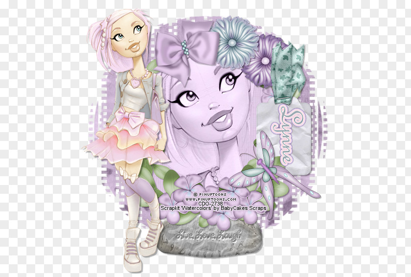 Fairy Figurine Flower Pink M PNG