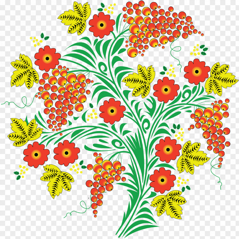 Hand Painted Flower Clip Art PNG