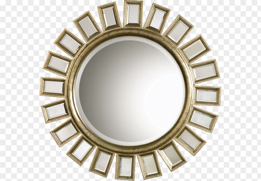 Light Mirror Silver Gold Wall PNG