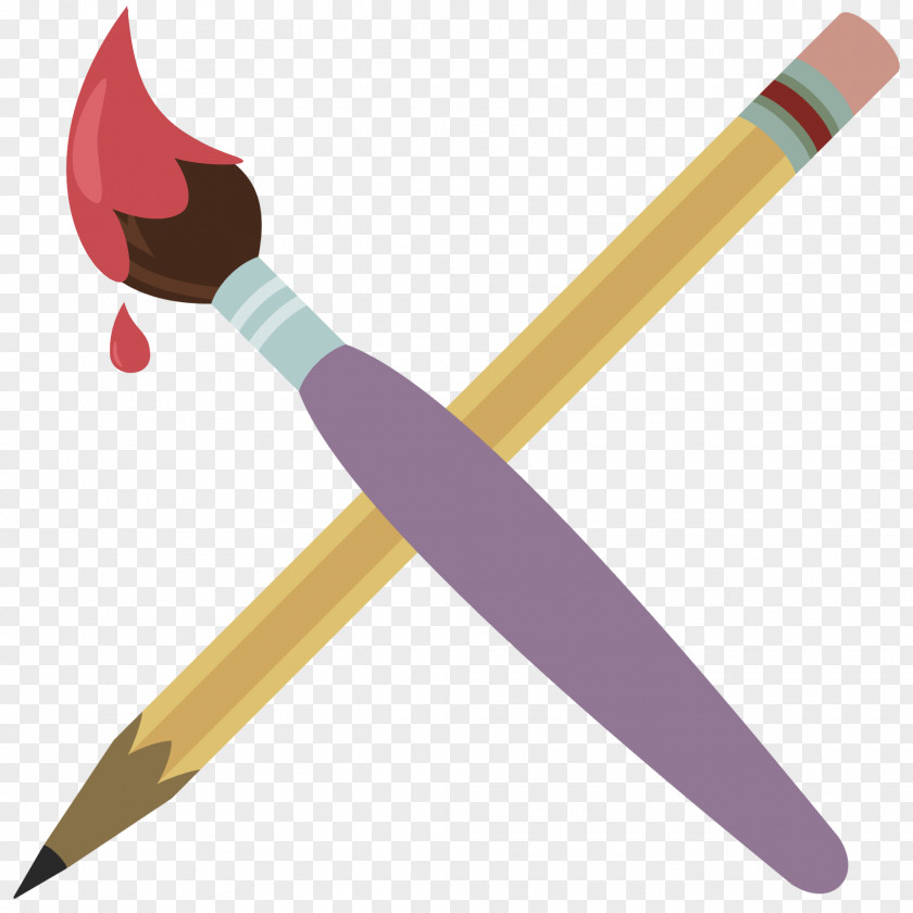 Painbrush Pony Pencil Drawing Art PNG