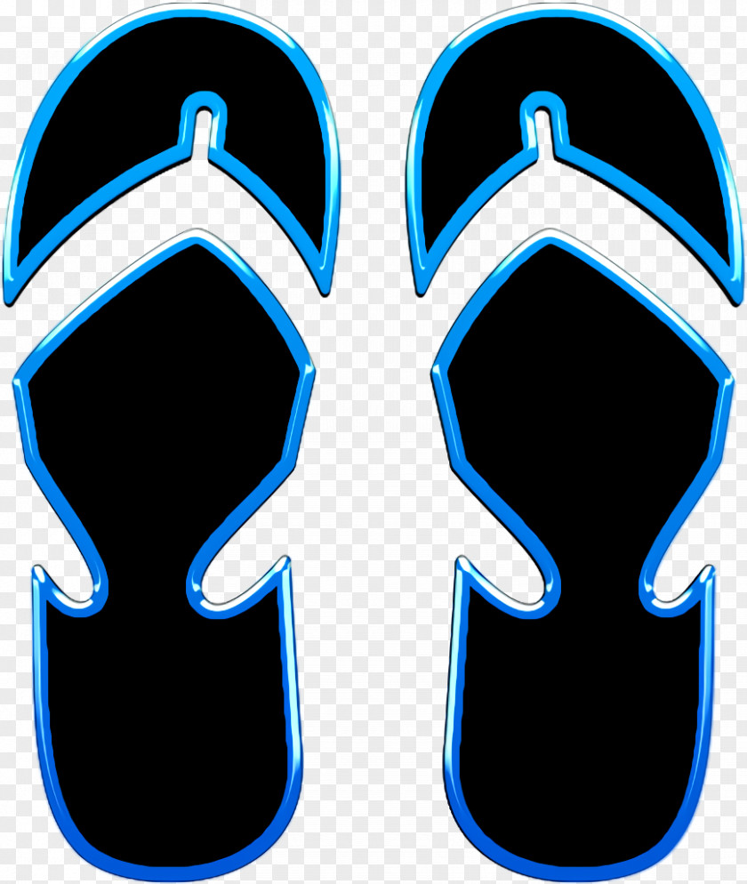Pair Of Flip Flop Icon Shoe Fashion PNG