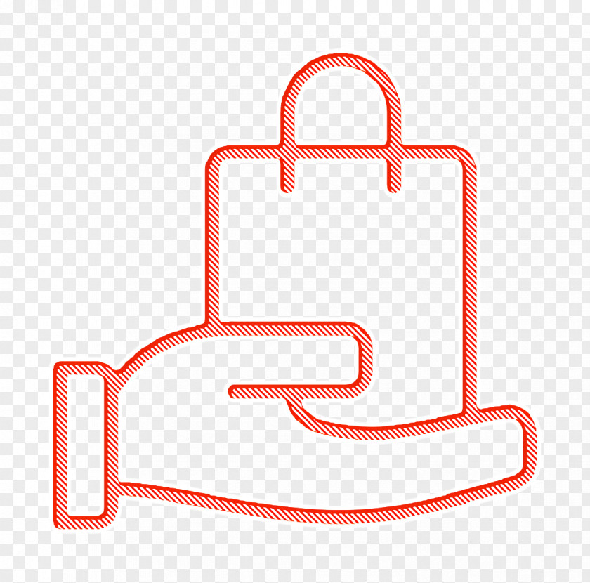 Shopping Bag Icon Lineal Ecommerce Delivering PNG