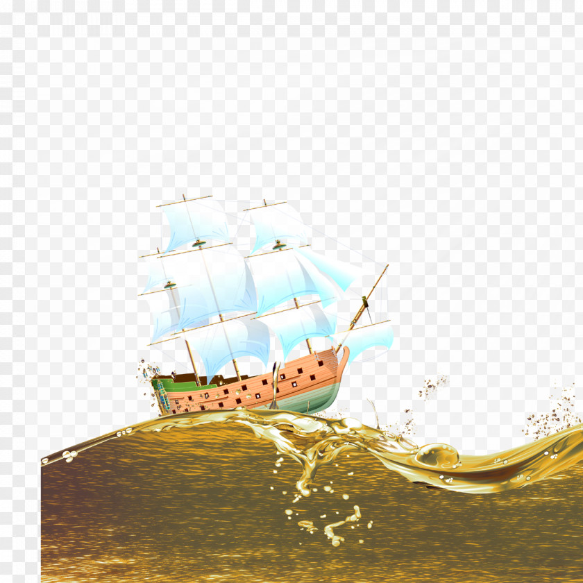 Smooth Sailing Caravel Dromon Fluyt Wallpaper PNG