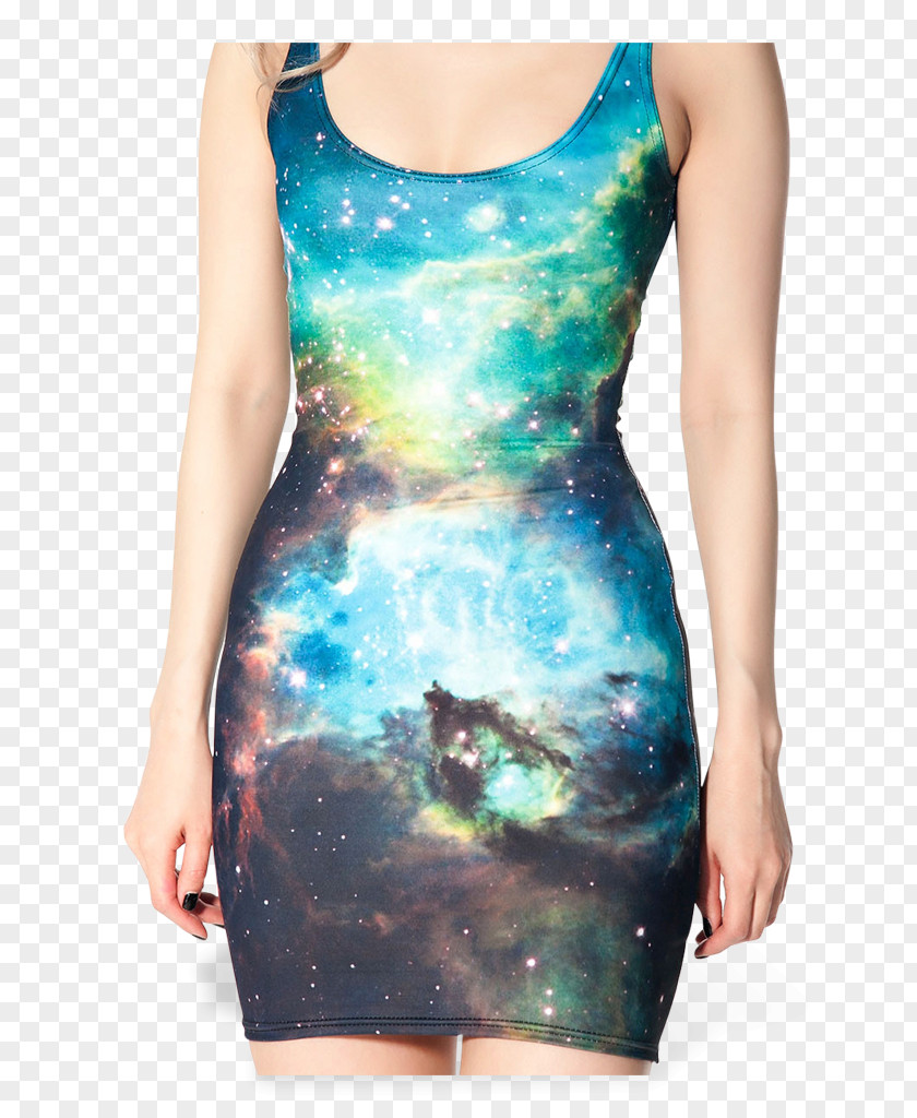 Dress Universe Nebula Star Cluster Galaxy PNG