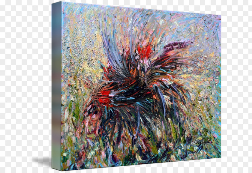 The Fighting Cock Modern Art Canvas Imagekind Gallery Wrap PNG
