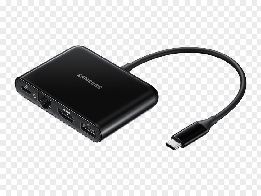 Usb USB-C HDMI Samsung EE-P5000BBEGWW USB 3.0 Type-C Black Interface Hub Adapter PNG