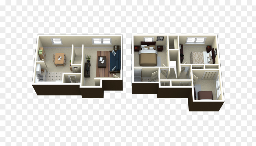Bed Plan Arlington Townhomes & Apartments Floor Shelf Bedroom House PNG