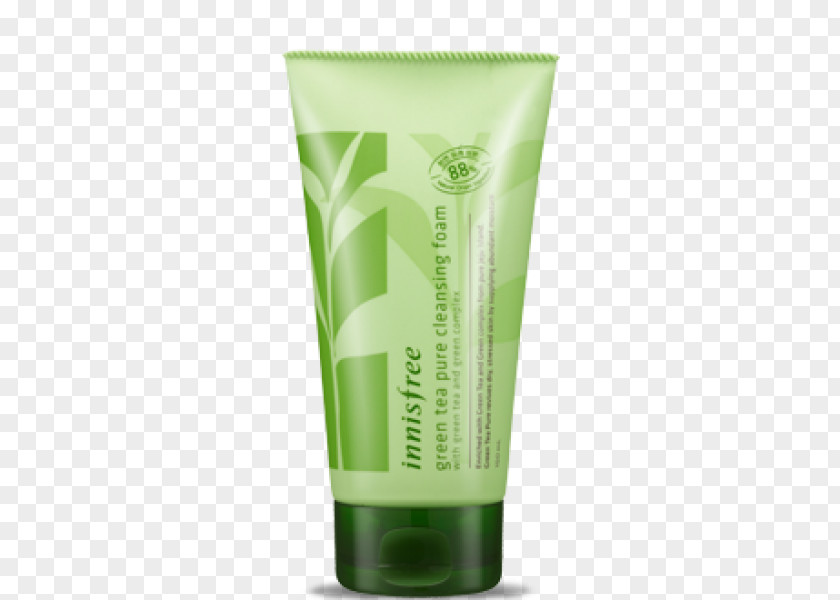 Green Tea Innisfree Cleansing Foam Cleanser Jeju Island PNG