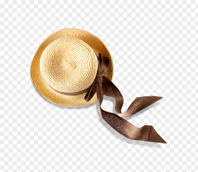 Straw Hat Designer Knit Cap PNG