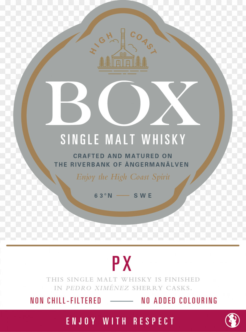 Box Label Whiskey Single Malt Whisky Destilleri AB Pedro Ximénez PNG