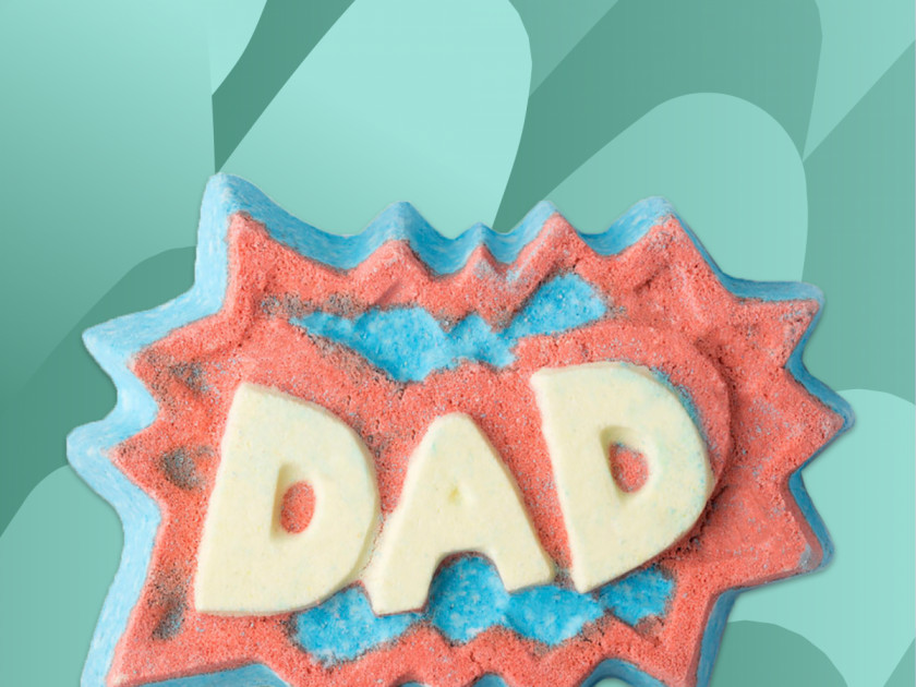 Fathers Day Lush Bath Bomb Father's Bathtub PNG