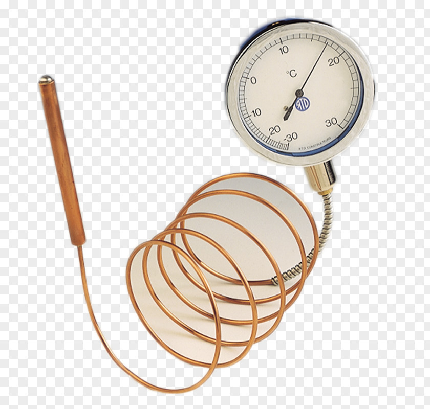 Thermometer Vapor Pressure Capillair Temperature PNG
