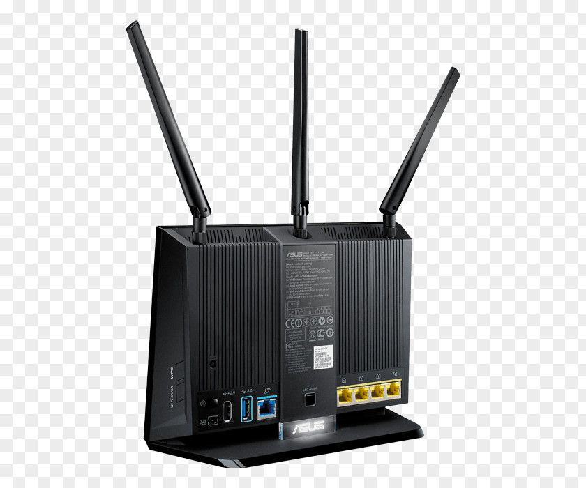 Wireless Router ASUS RT-AC68U IEEE 802.11ac RT-AC1900P PNG