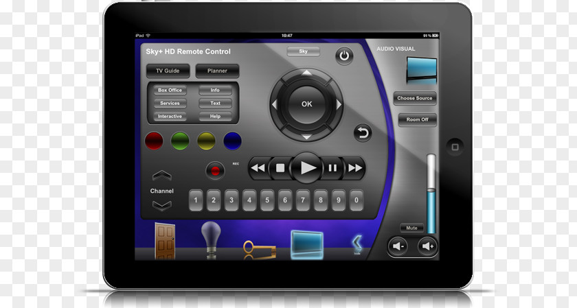 Interface Demonstration IPad Mini Remote Controls Controller Computer Software Audio PNG